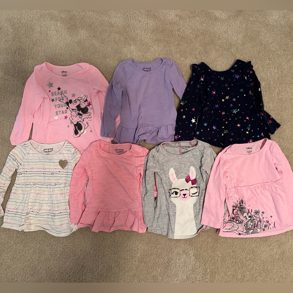 Long sleeve shirt bundle- toddler girls size 18 months